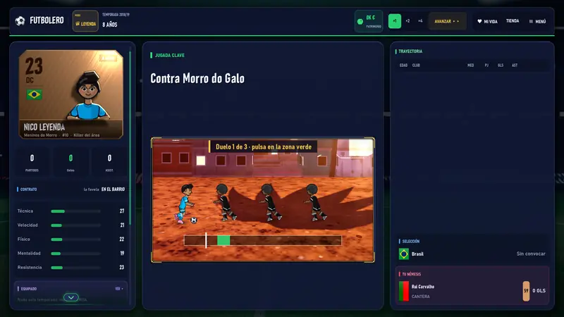 Minijuego en el barrio