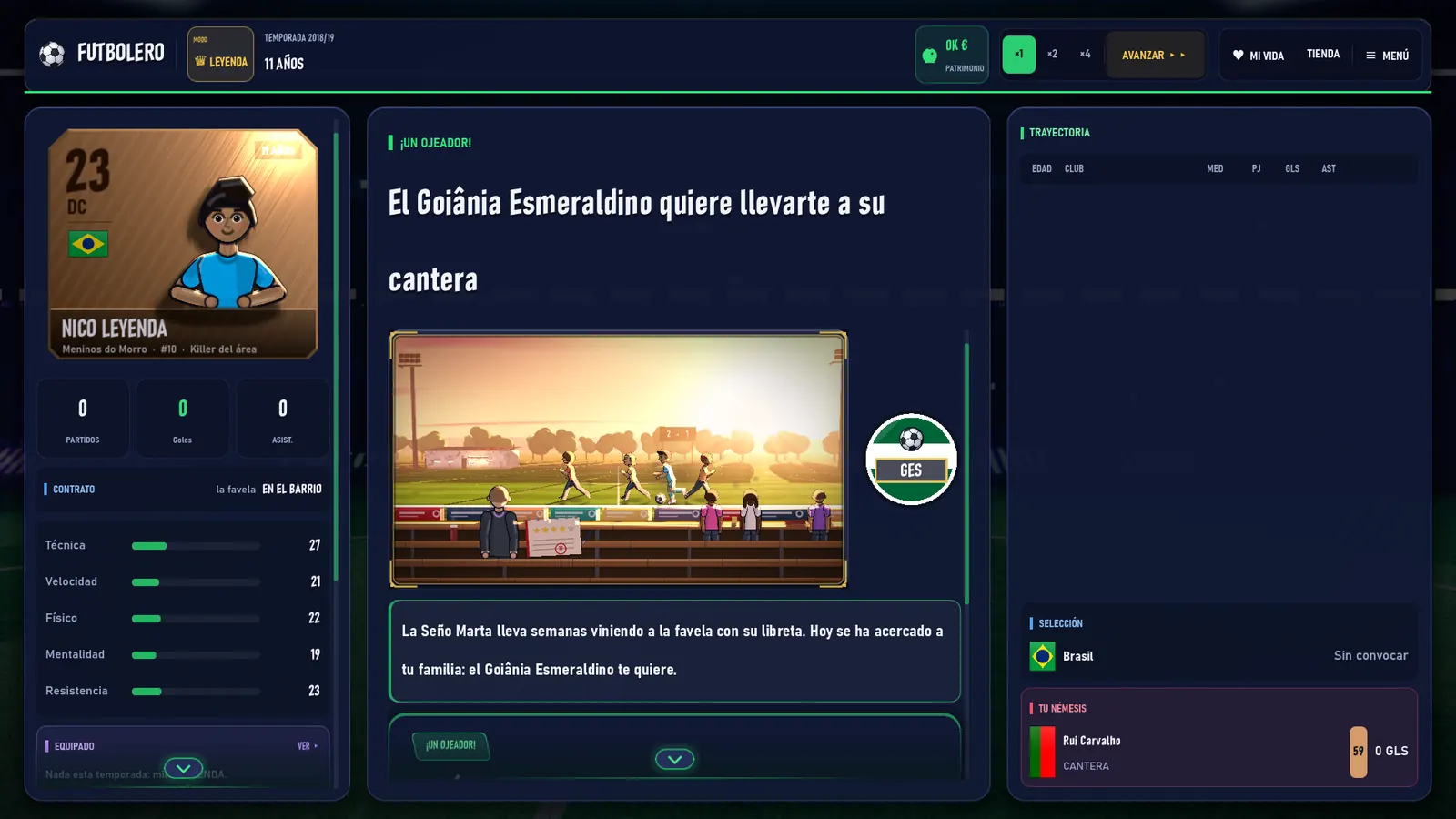 Un ojeador quiere llevarte a la cantera de un club