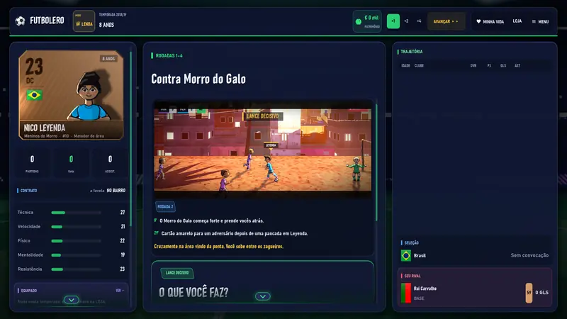 Partida na favela
